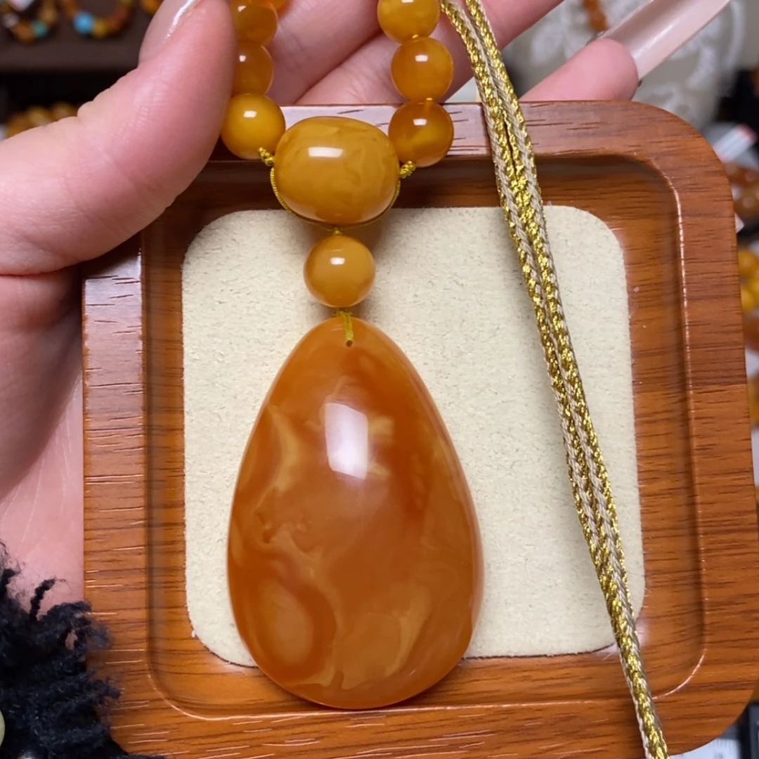 【闪购商品】蜜蜡颈饰未镶嵌项链