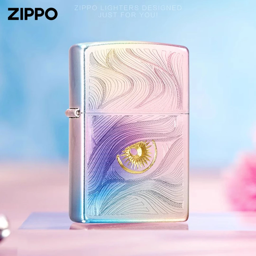 ZIPPO/之宝幻彩秋水含睛官方正品打火机彩色礼物男士渐变DYJ1