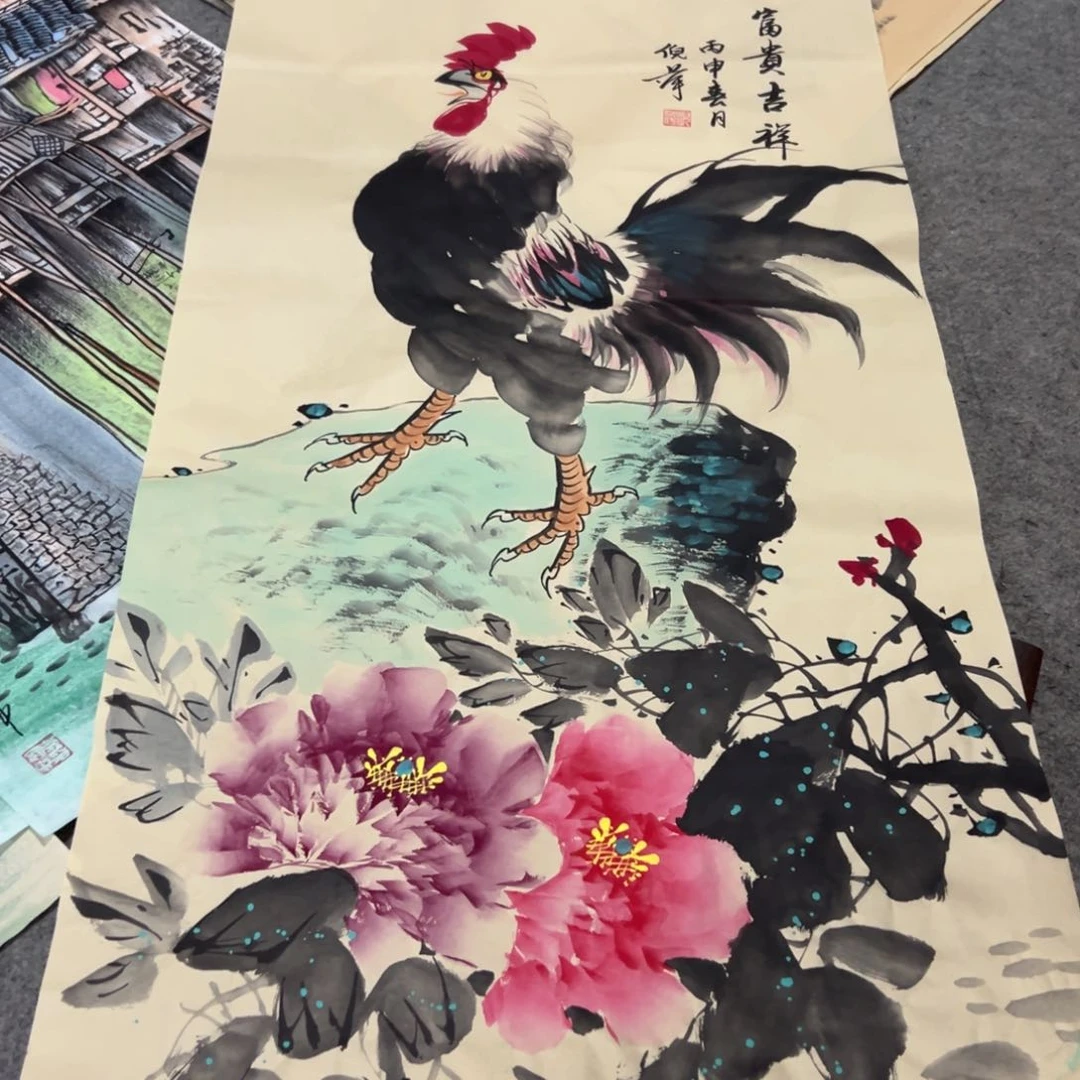 国画国画作品画心一张