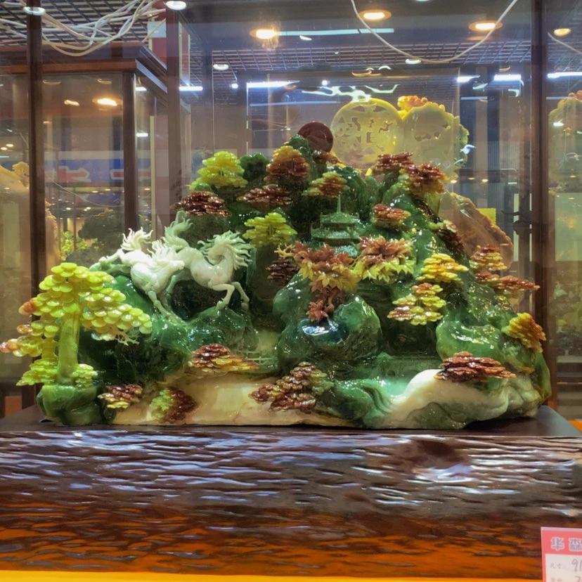 【闪购商品】未镶嵌蛇纹石玉摆件覆膜