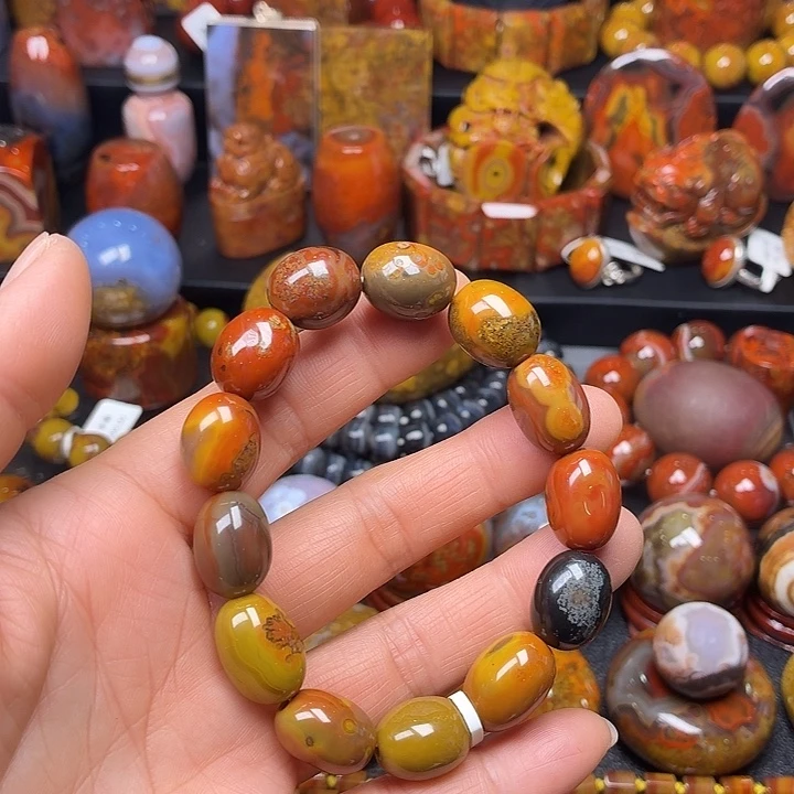 玛瑙/玉髓未镶嵌多宝手串