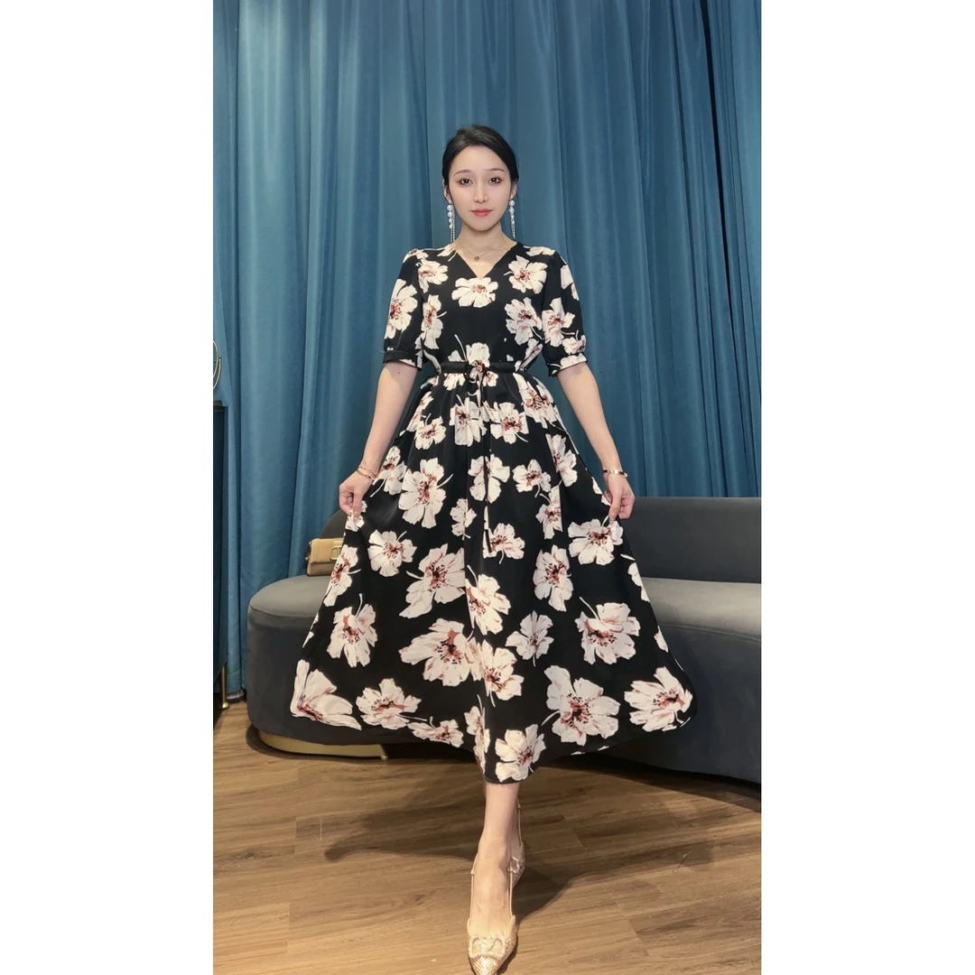 【商场高货】 初恋夏显瘦朝花夕拾休闲时尚女装连衣裙6223