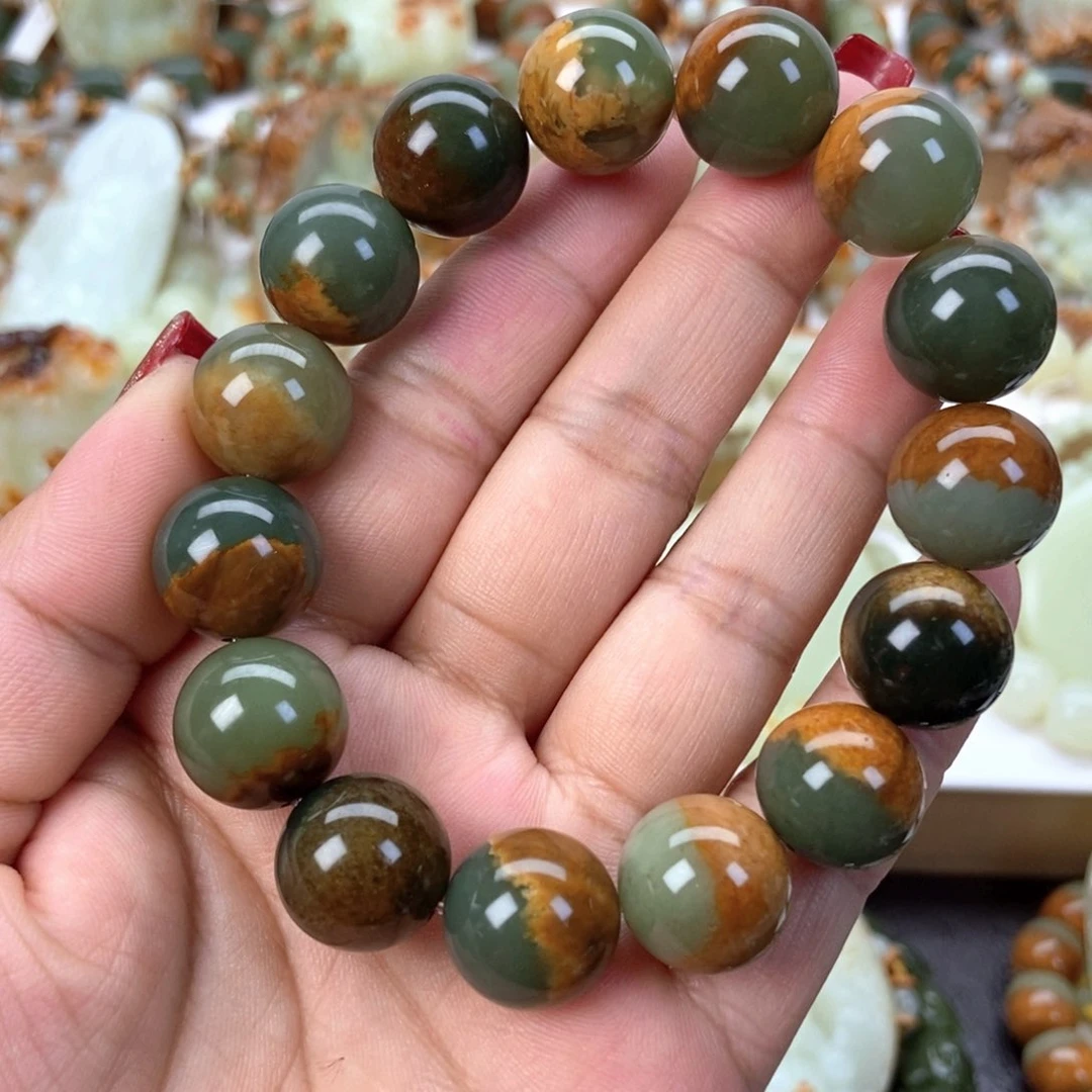 透闪石质玉手串未镶嵌