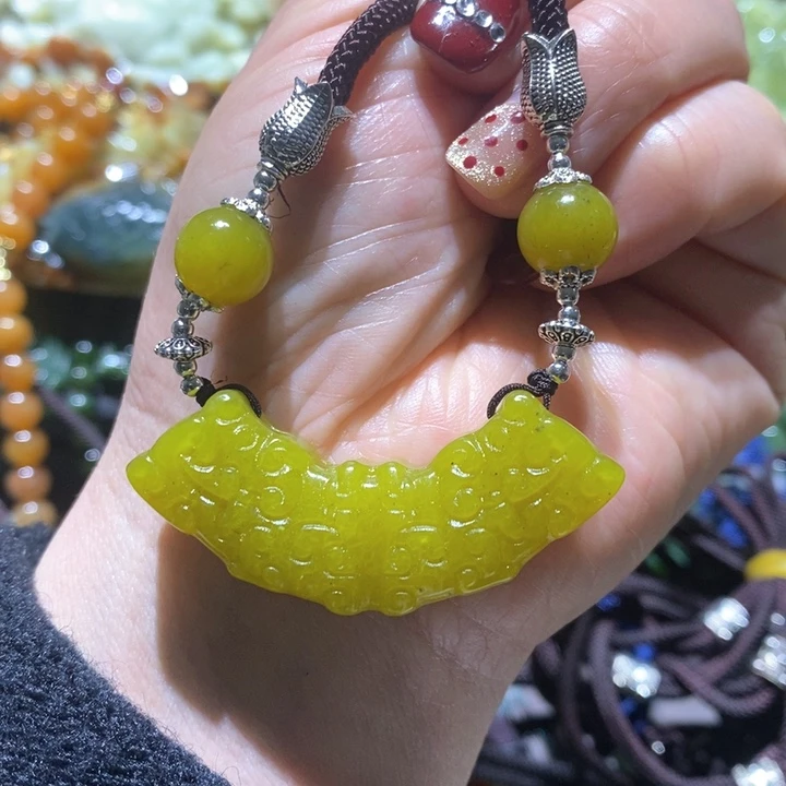 岫玉毛衣链未镶嵌