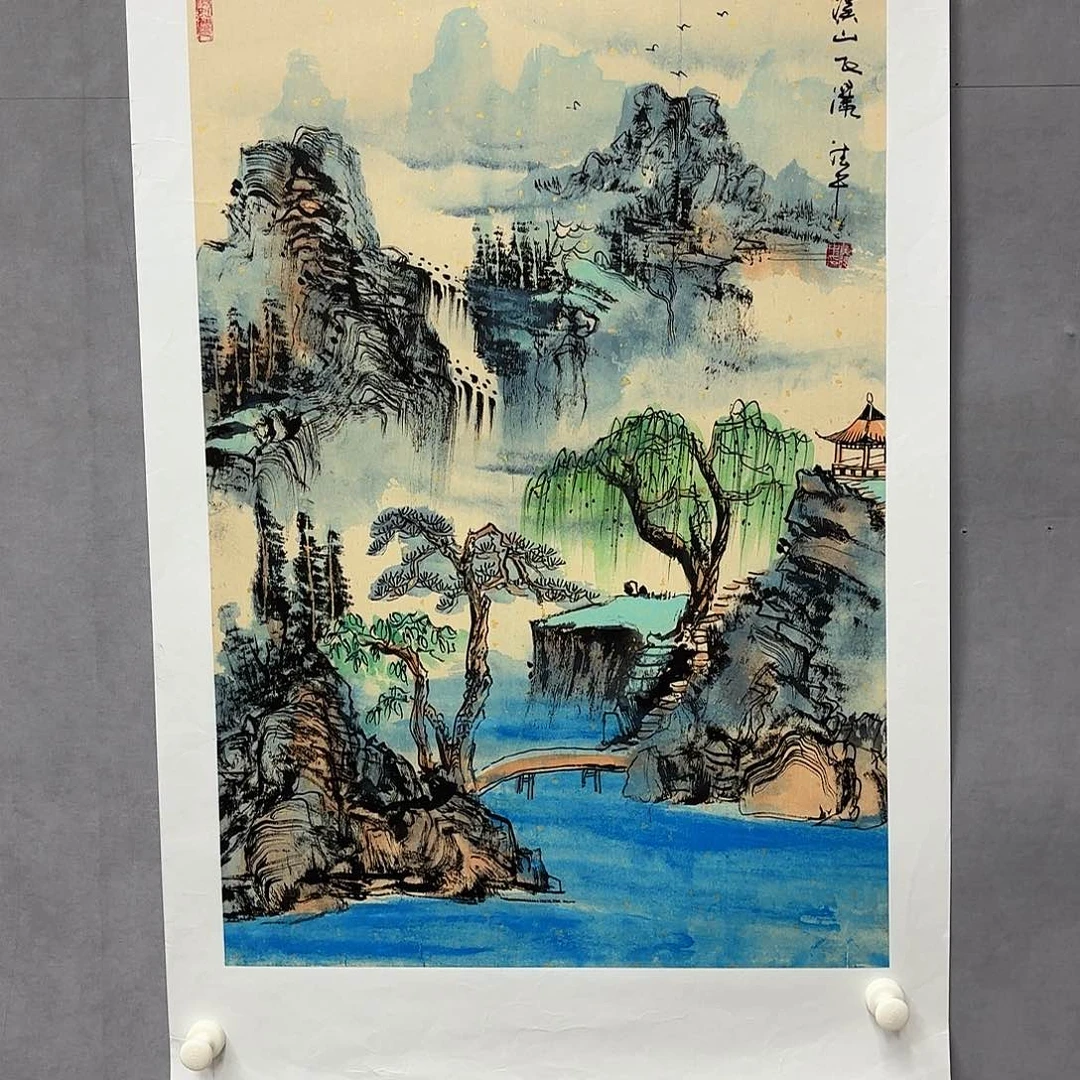 国画艺术家真人手绘