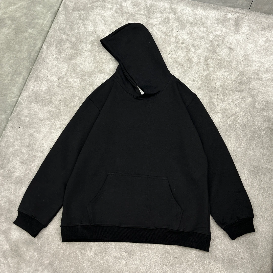 聪明陈 简约基础款连帽卫衣百搭情侣长袖秋冬新款男宽松上衣6008