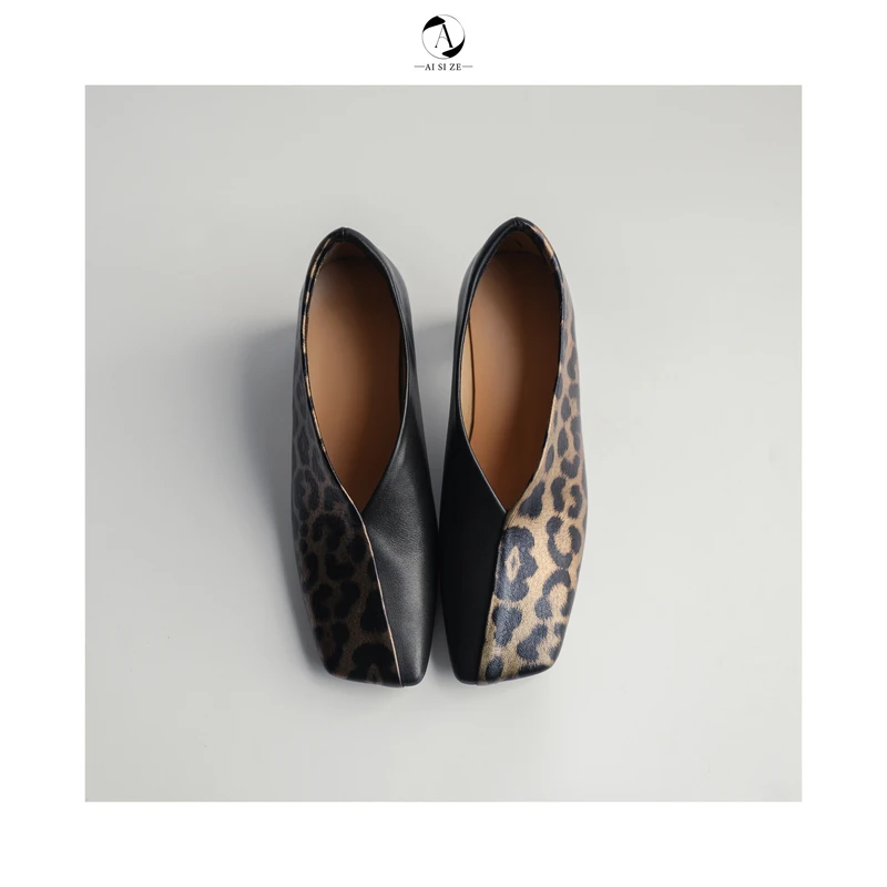 跟高6CM/34-39/百搭气质时尚法式复古豹纹日常通勤粗跟洋气单鞋女