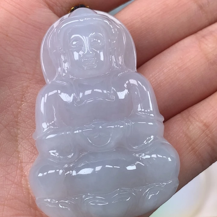 颈饰未镶嵌翡翠玉观音吊坠