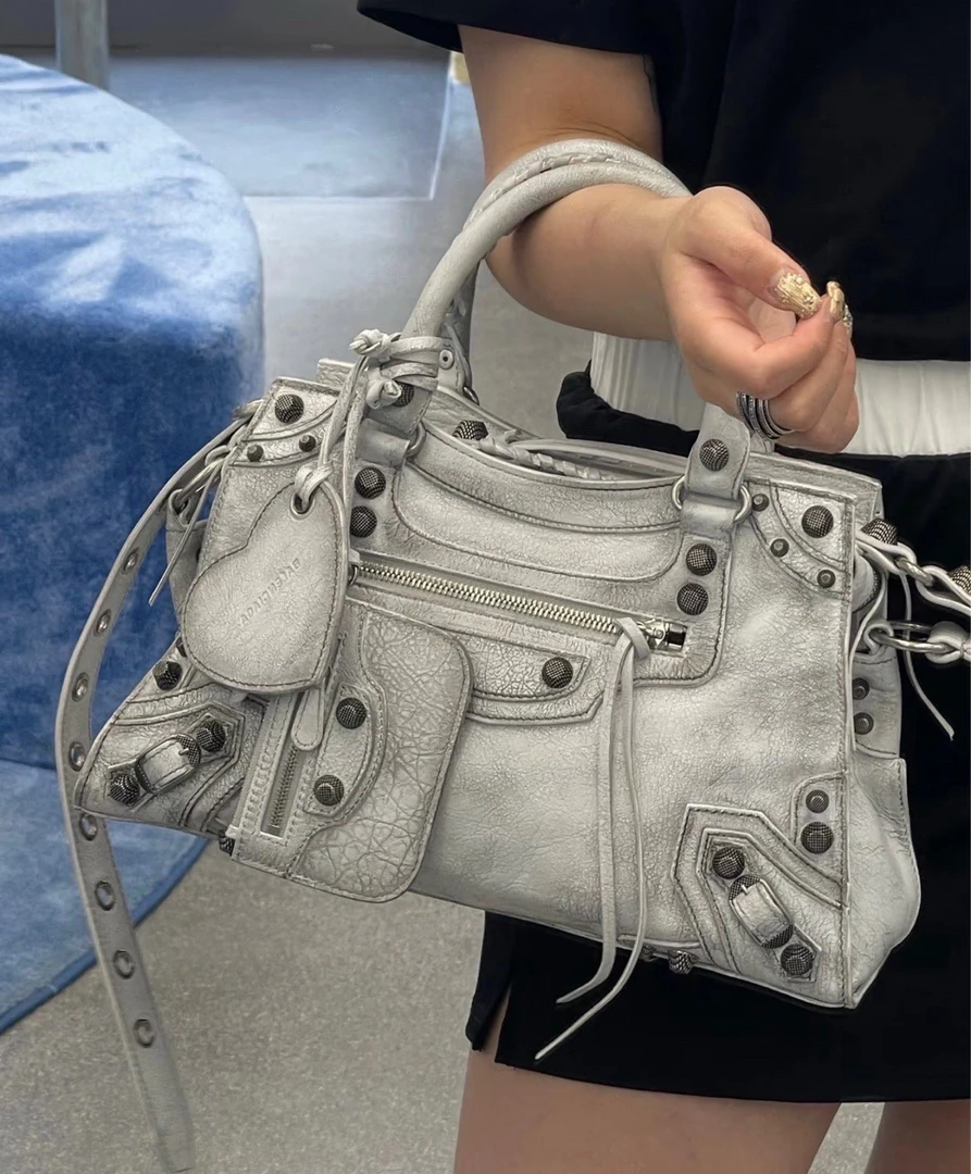 95新 Balenciaga/巴黎世家 95新-23s水泥灰做旧neoCagole机车