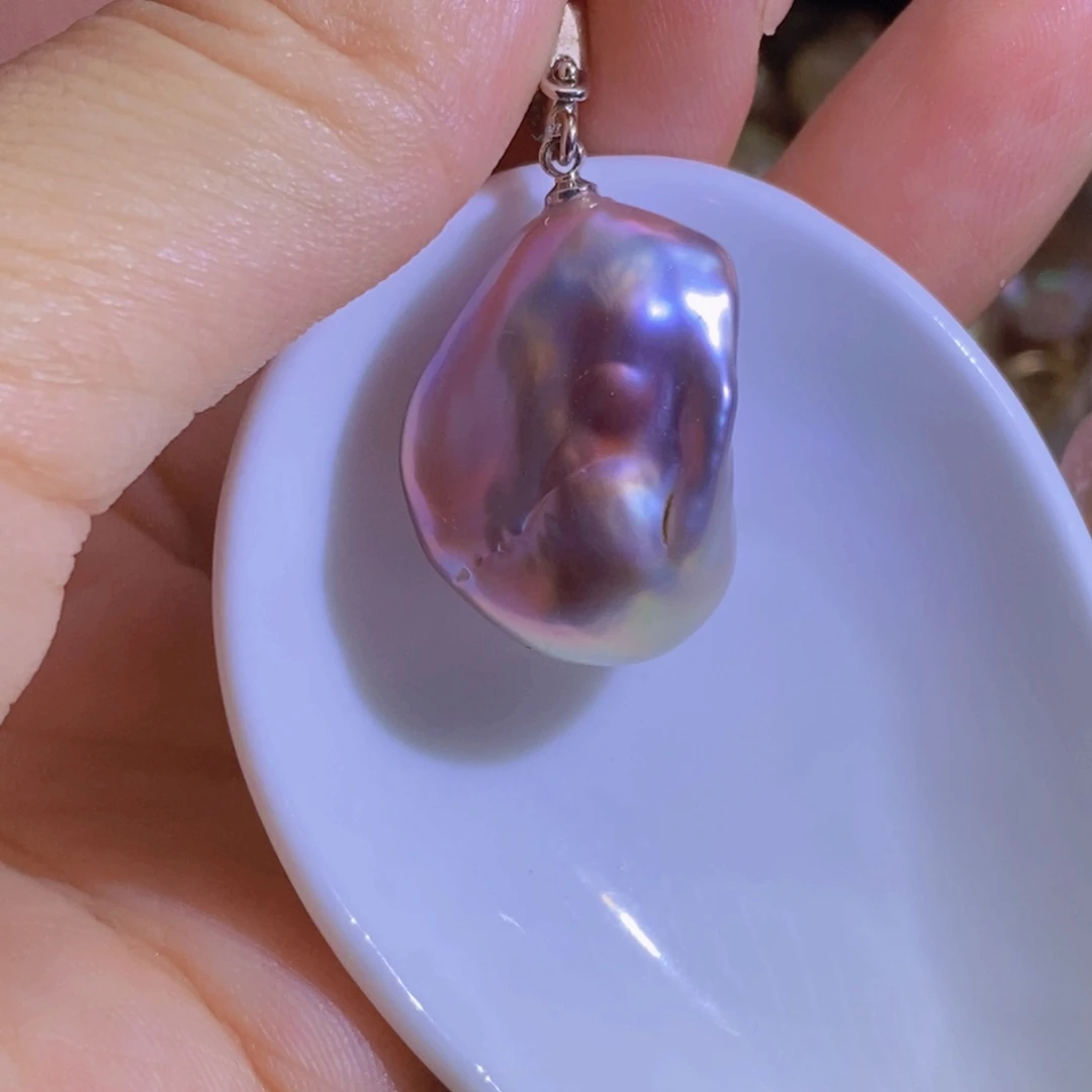 合金淡水珍珠天然淡水珍珠无染色无优化