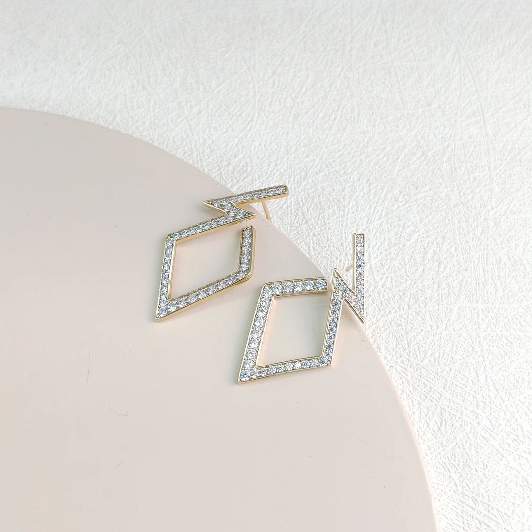 XUPING/旭平首饰 合金合成锆石耳饰 气质款【潘生福利】X000935714