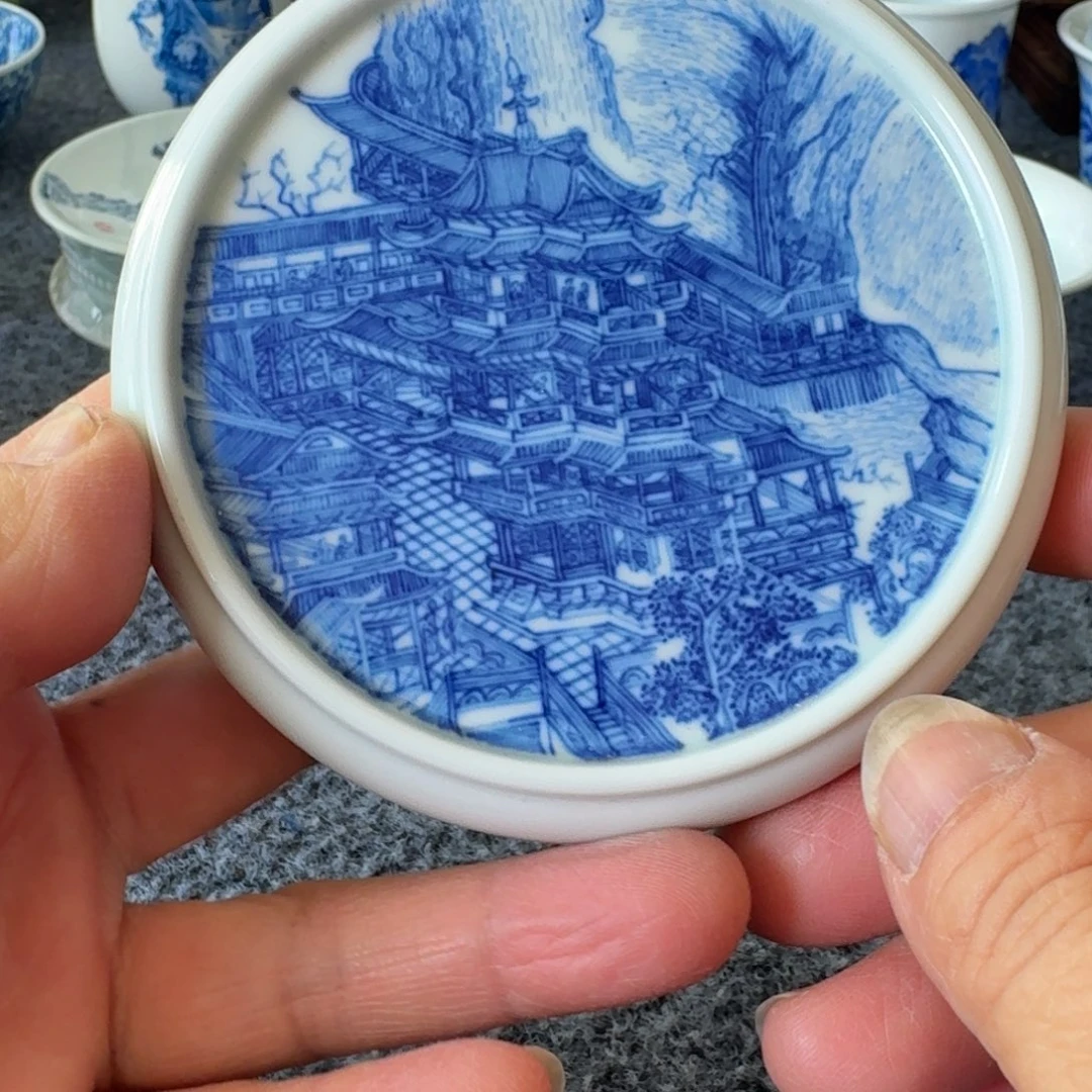 现代景德镇陶瓷手绘茶具