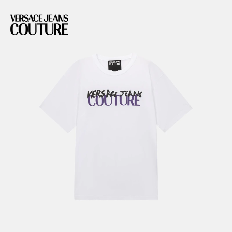 VERSACE JEANS COUTURE 男士Logo常规版T恤