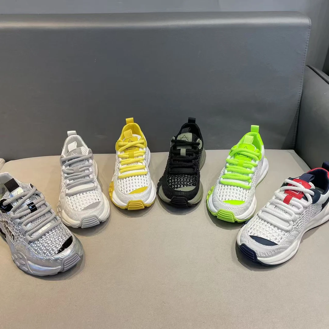 【皮鞋码】夏季新款皮网拼接个性舒适轻便男款潮鞋