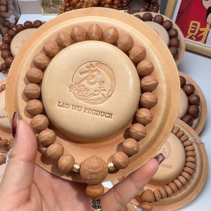 凤眼菩提吊坠精品头货级别实心籽11.5尺寸玉化皮料