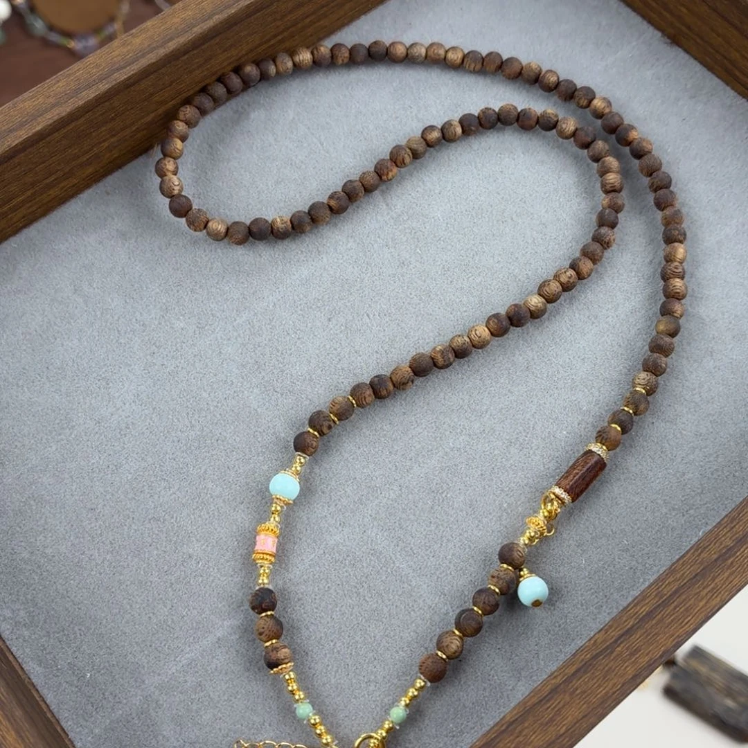 沉香未镶嵌吊坠多功能键