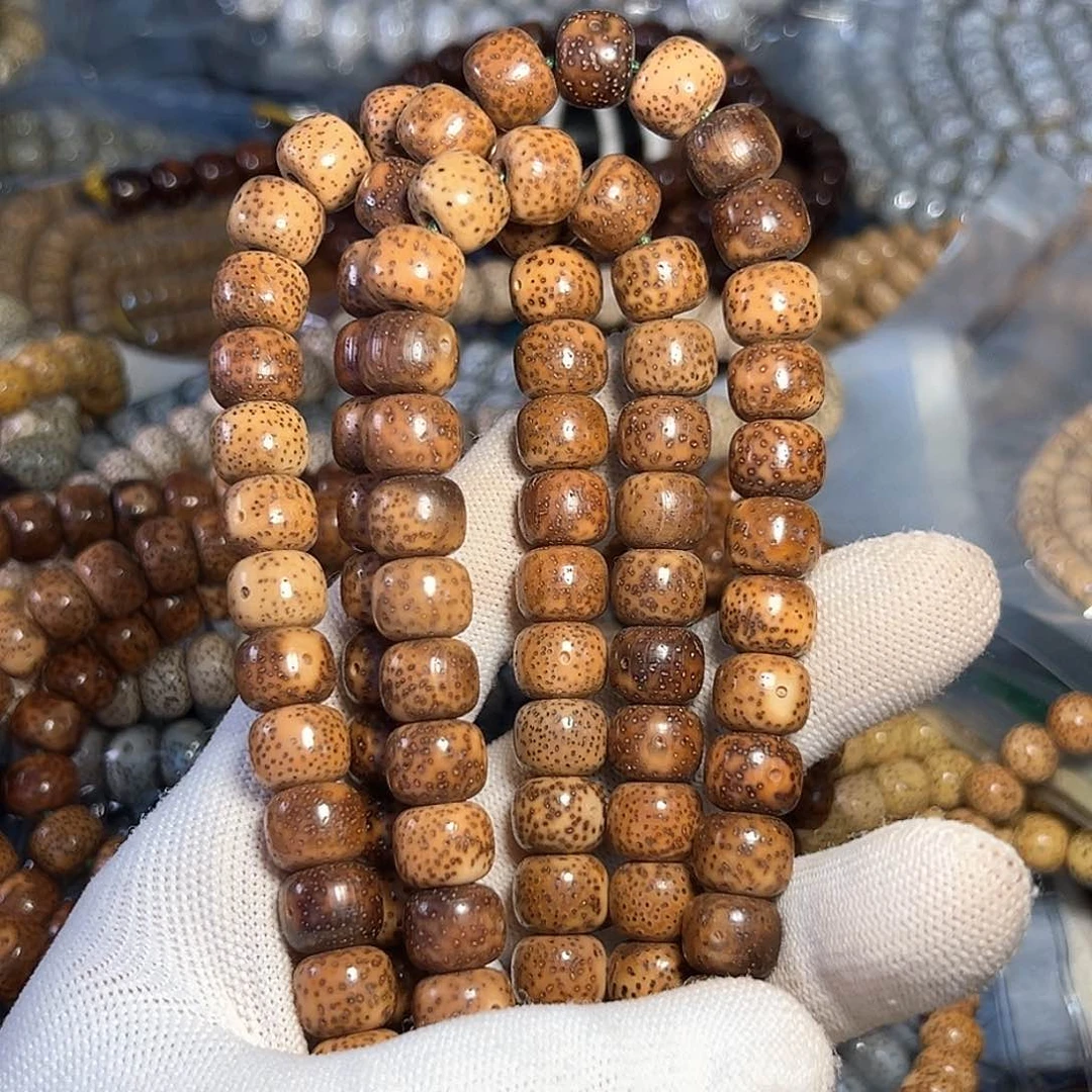 星月菩提手串秀*星月菩提脱脂陈子