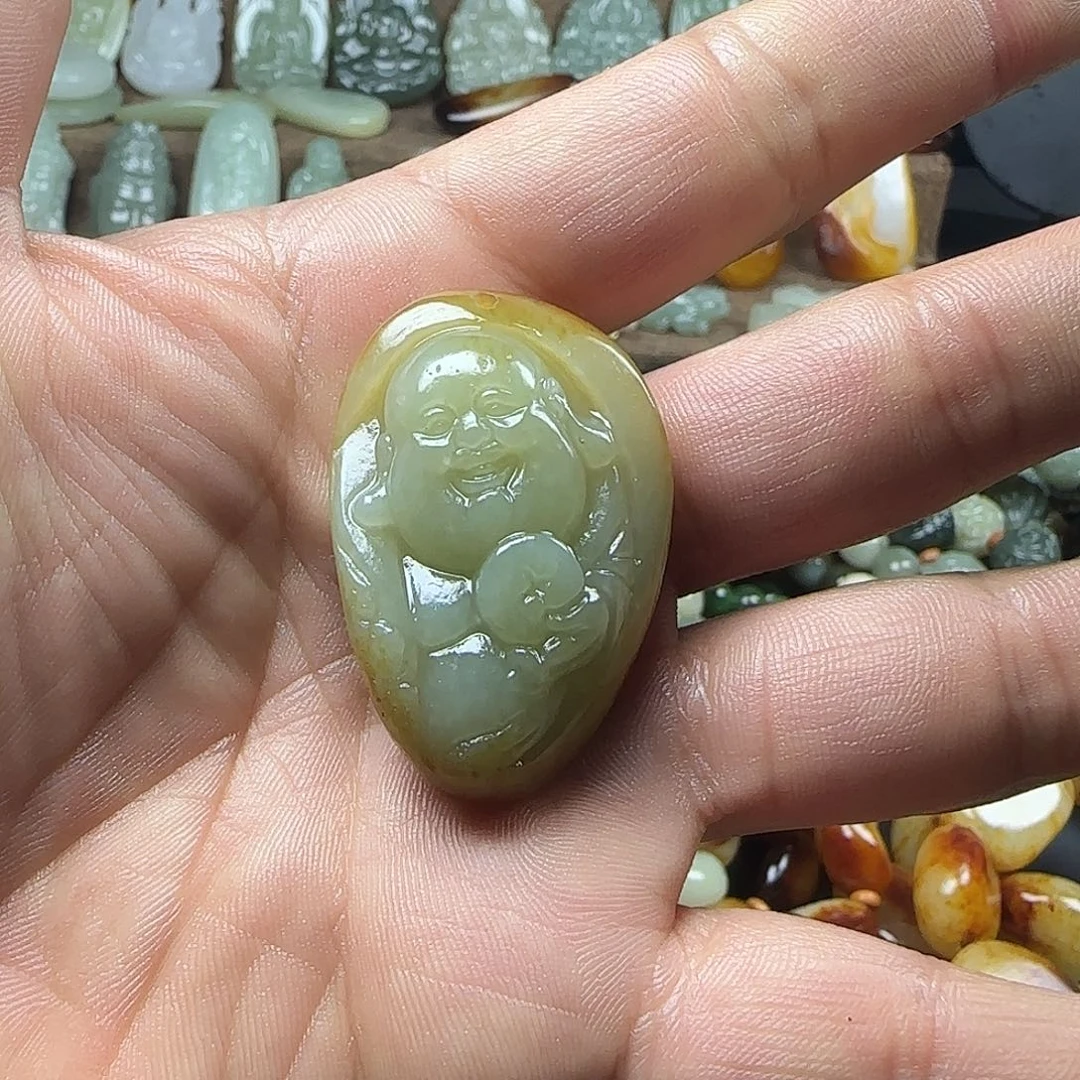 和田玉吊坠(不含链)未镶嵌