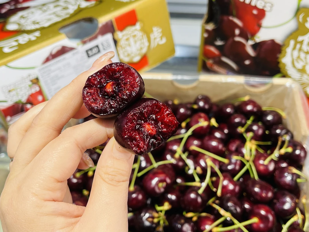 【科迪亚】车厘子3JD【原箱5斤】,随附果径卡尺