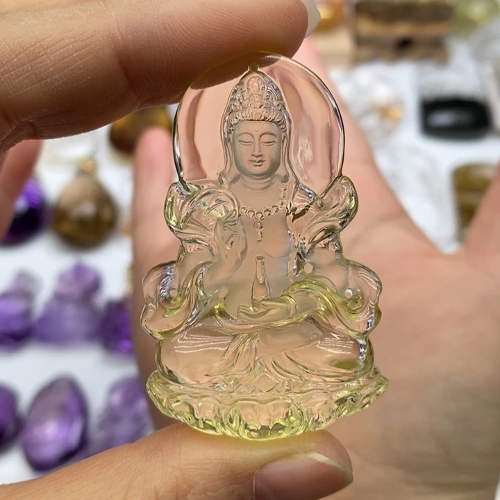 水晶颈饰未镶嵌安****雅定制