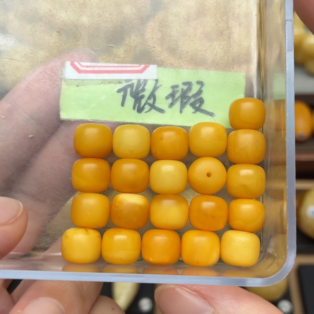 蜜蜡未镶嵌裸石蜜蜡9*8精工老型老蜡串漏价