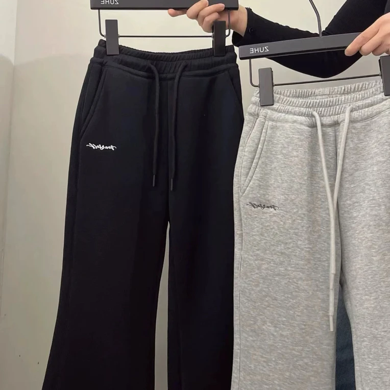 1879童装小微喇加绒卫裤