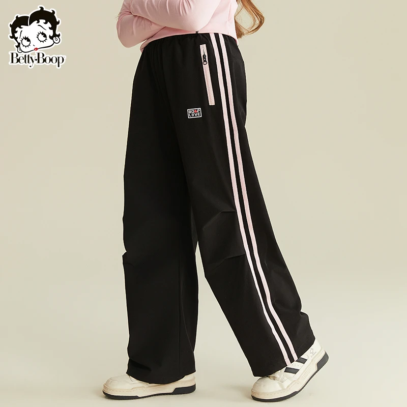 贝蒂童装女童春季时尚宽松休闲条纹裤2025年新款中大童长裤25128