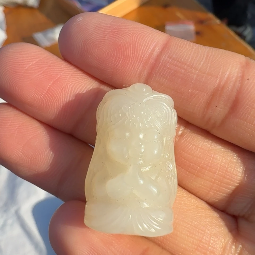 和田玉颈饰未镶嵌巴沙扎基TZ多样性拍一发一