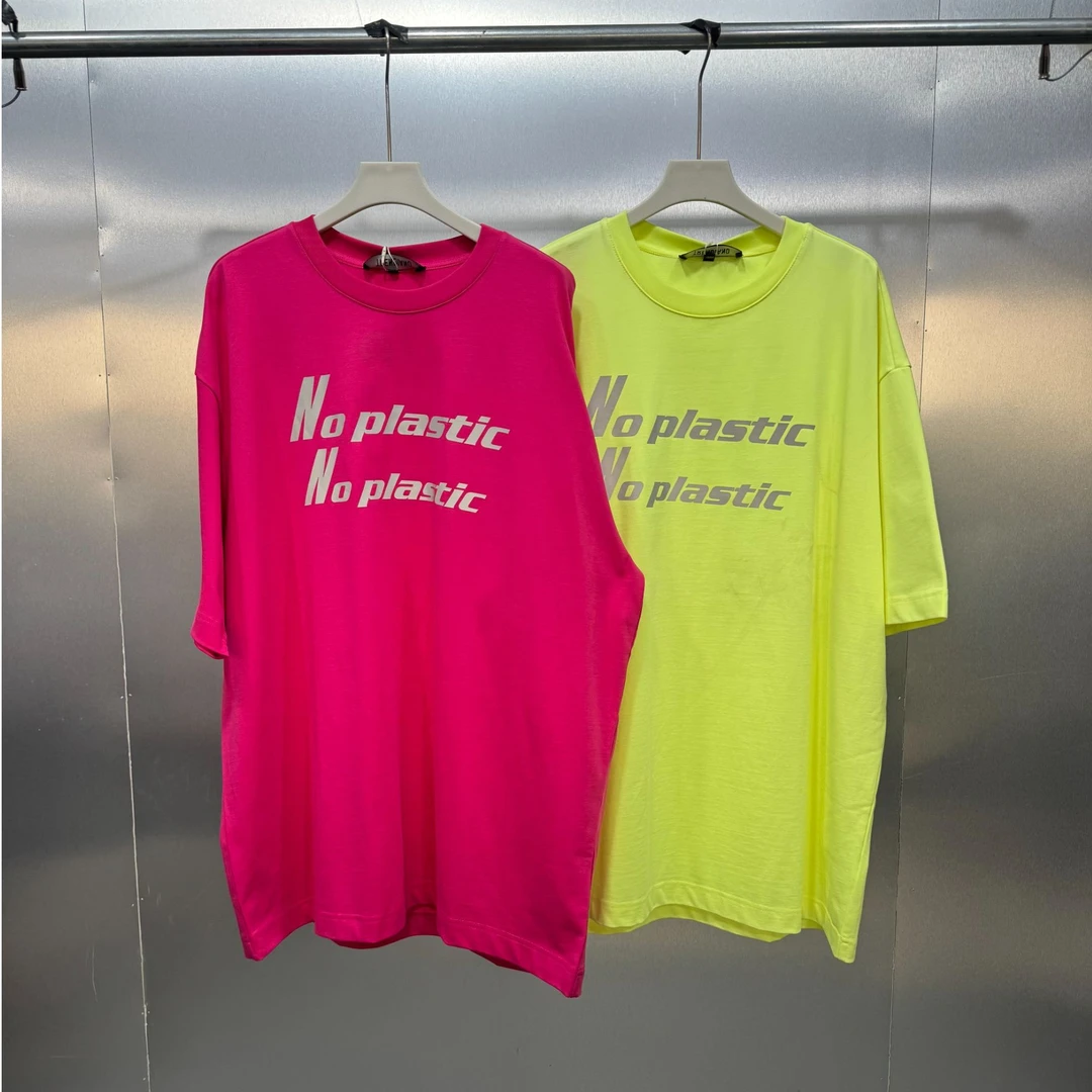 K05-22024-TRE 夏季简约百搭两色胸前字母T恤