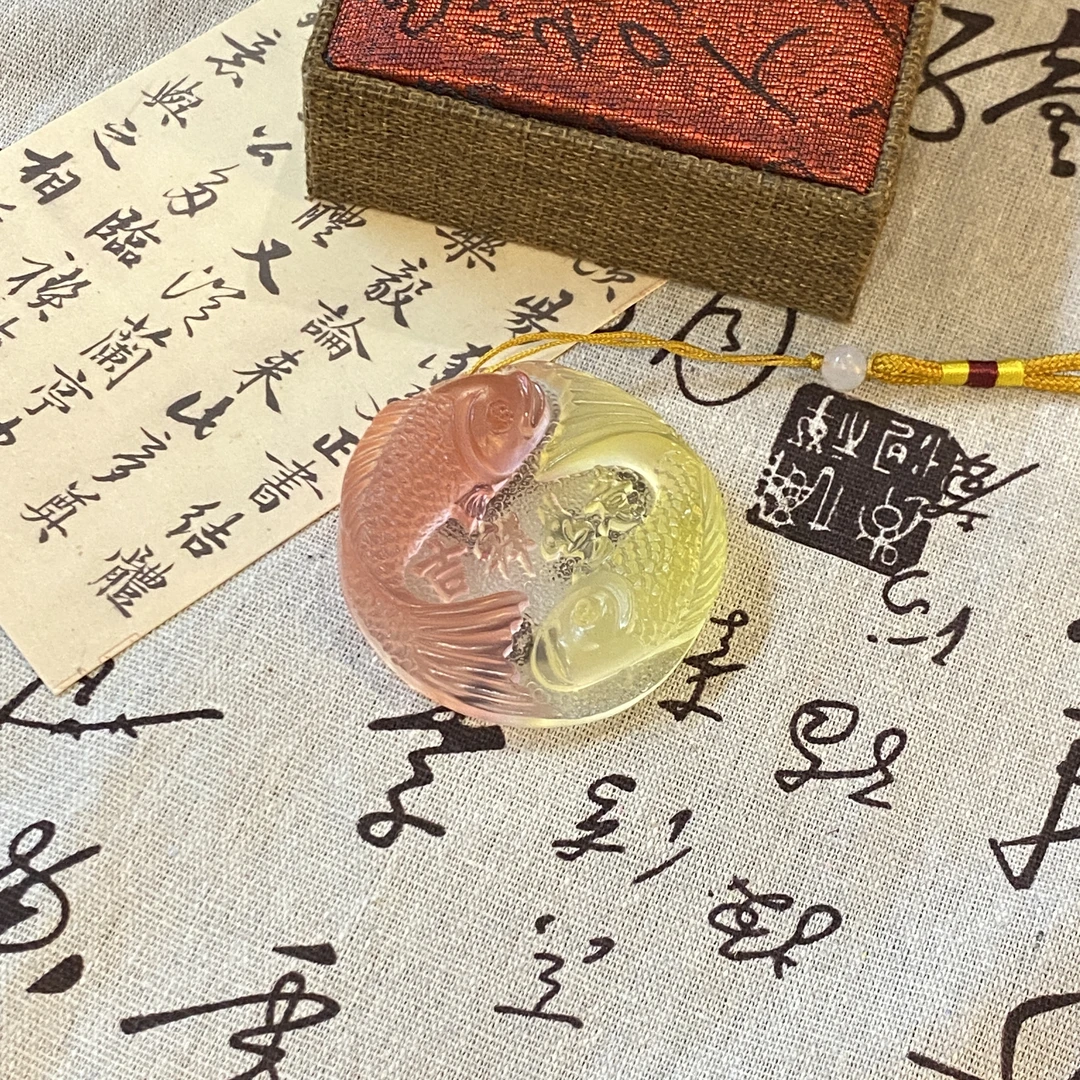 【爱宝】变色烤鱼挂件太阳照射紫外线变色挂吊坠阳光晒创意车载挂饰