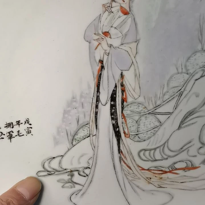 摆件瓷景德镇陶瓷画家瓷器