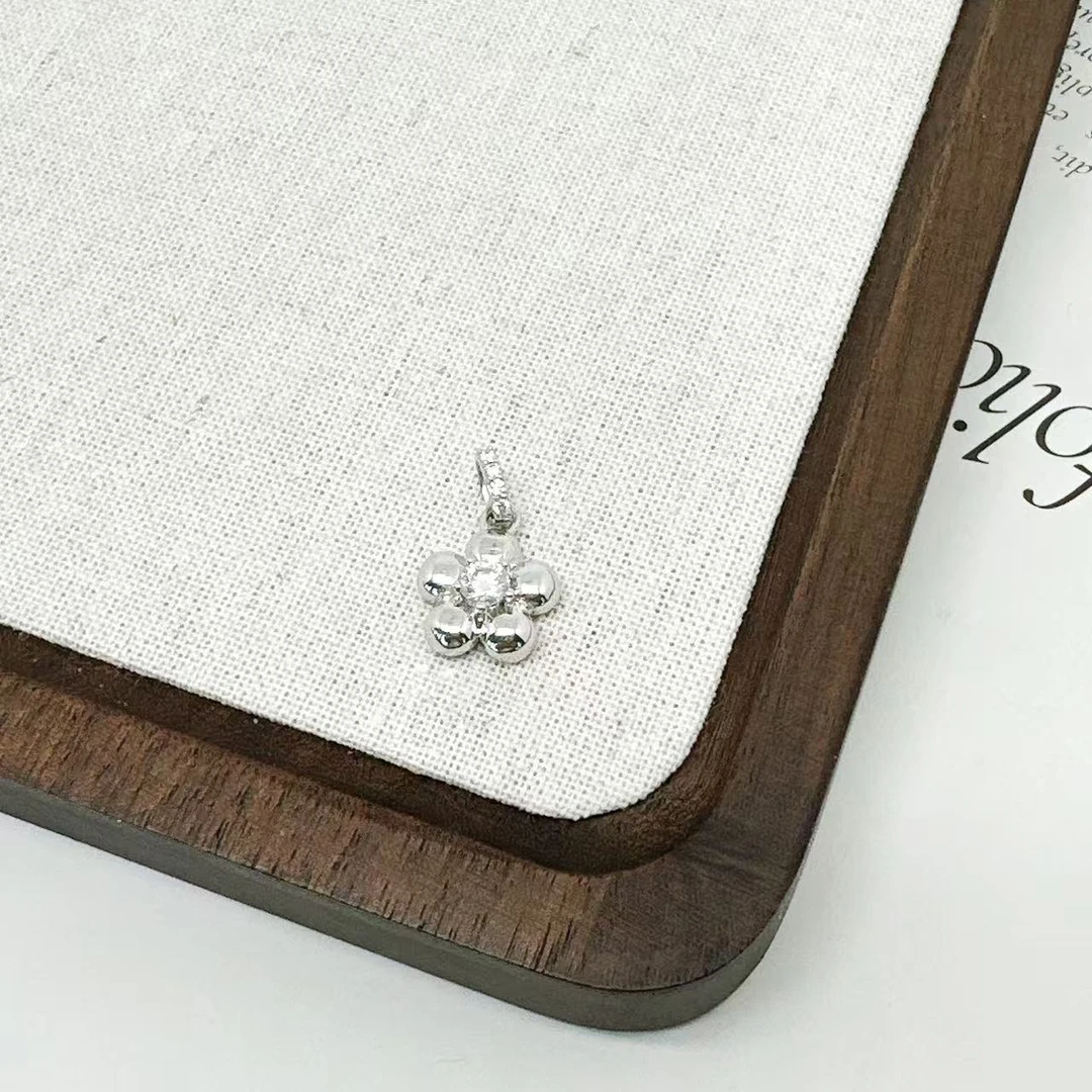 云珑铂金 铂金PT950 小花吊坠