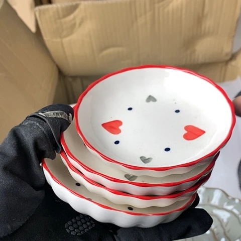 盘陶瓷制品满25拼单发货默认微瑕