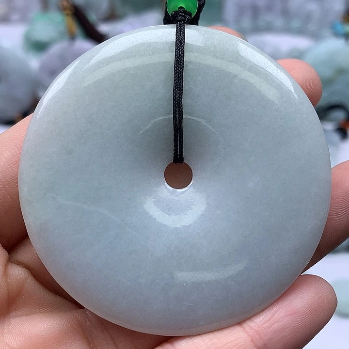 翡翠未镶嵌颈饰大平安扣福利