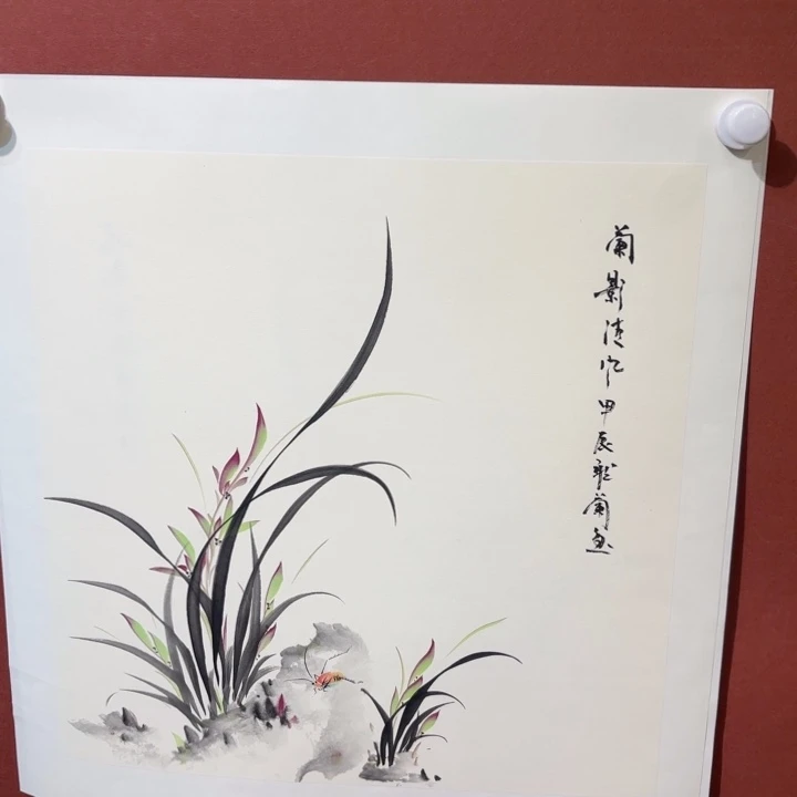 国画听兰老师花鸟