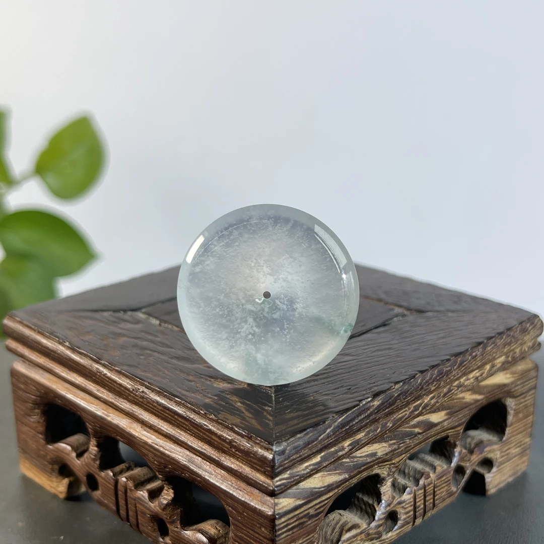 JXB27-231  天然缅甸A货翡翠  平安扣