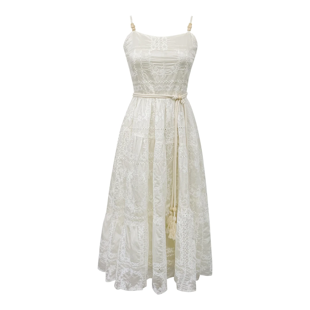 依漾自制-【素色心情】新款气质原创设计感连衣裙-36142K