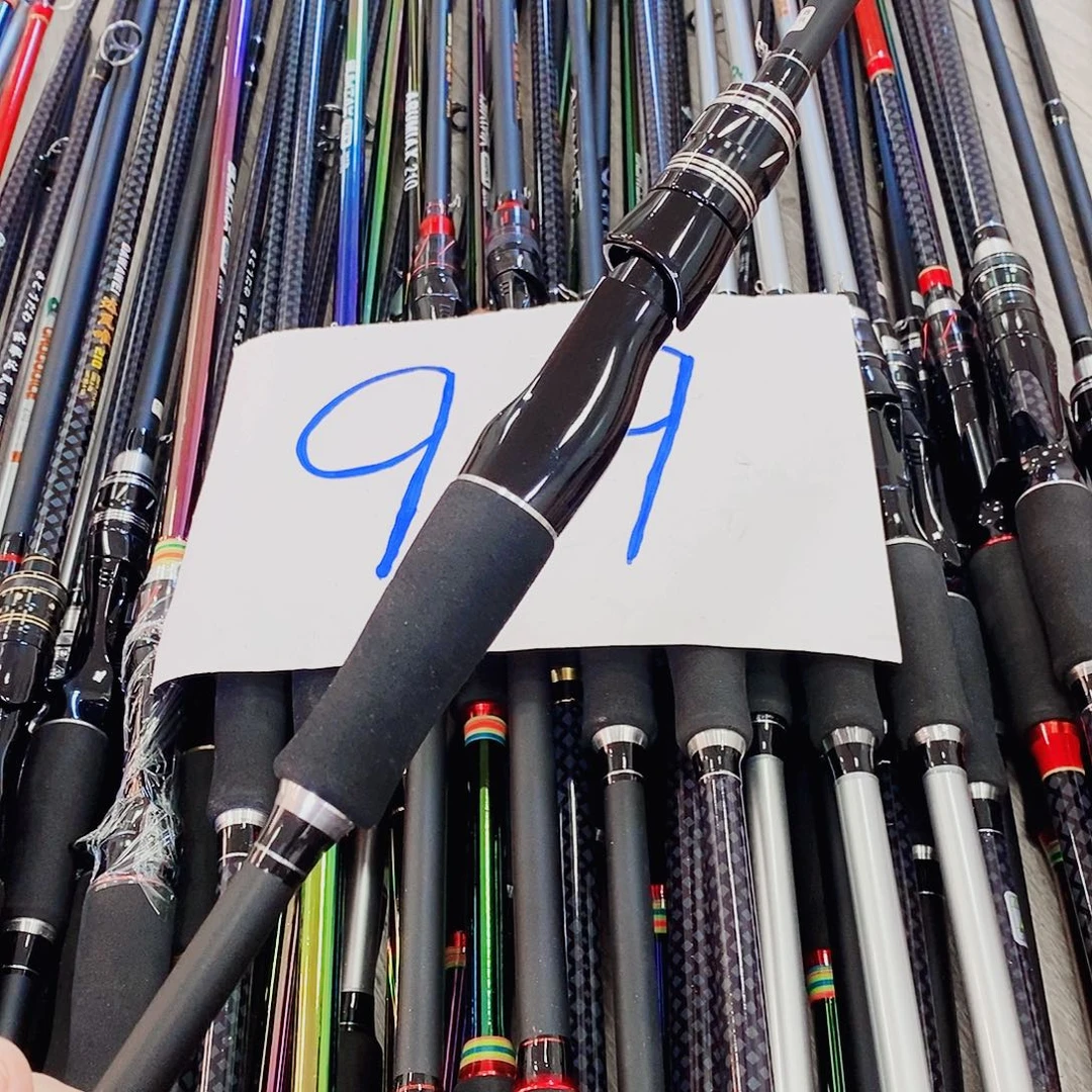 黑银色直柄路亚竿2.4米