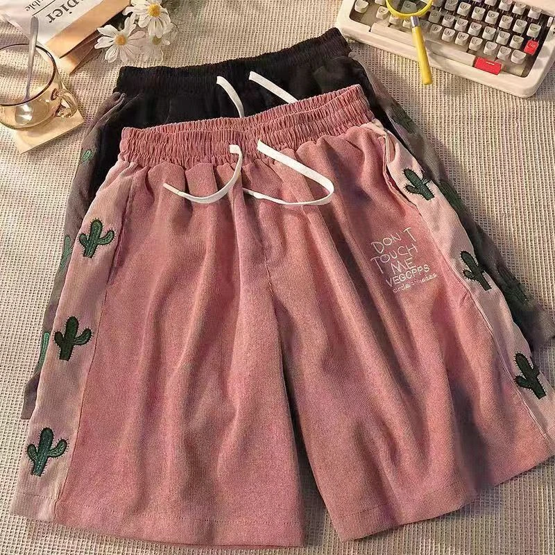 夏季特大码300斤美式高街ins百搭短裤胖mm高腰宽松休闲五分裤外穿