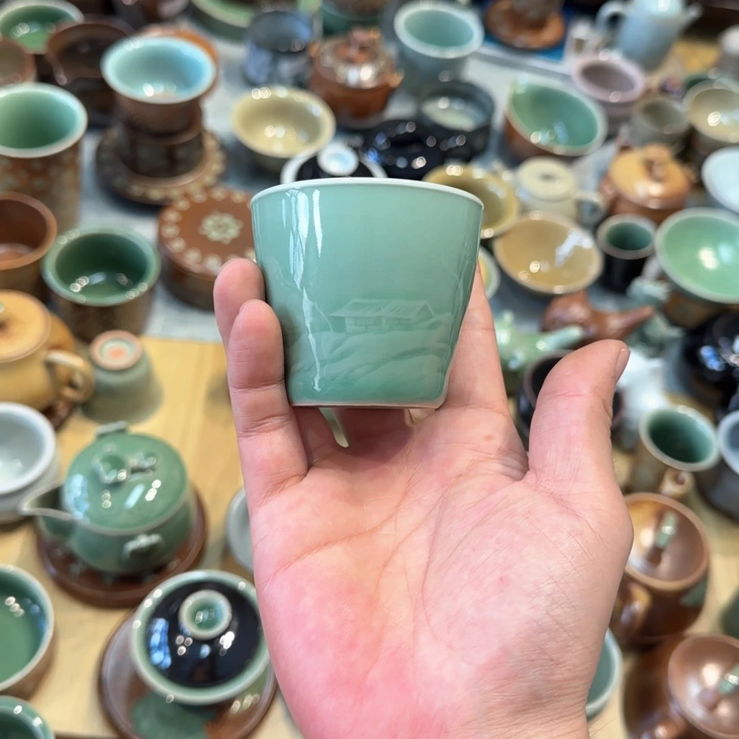小金茶具青瓷茶器