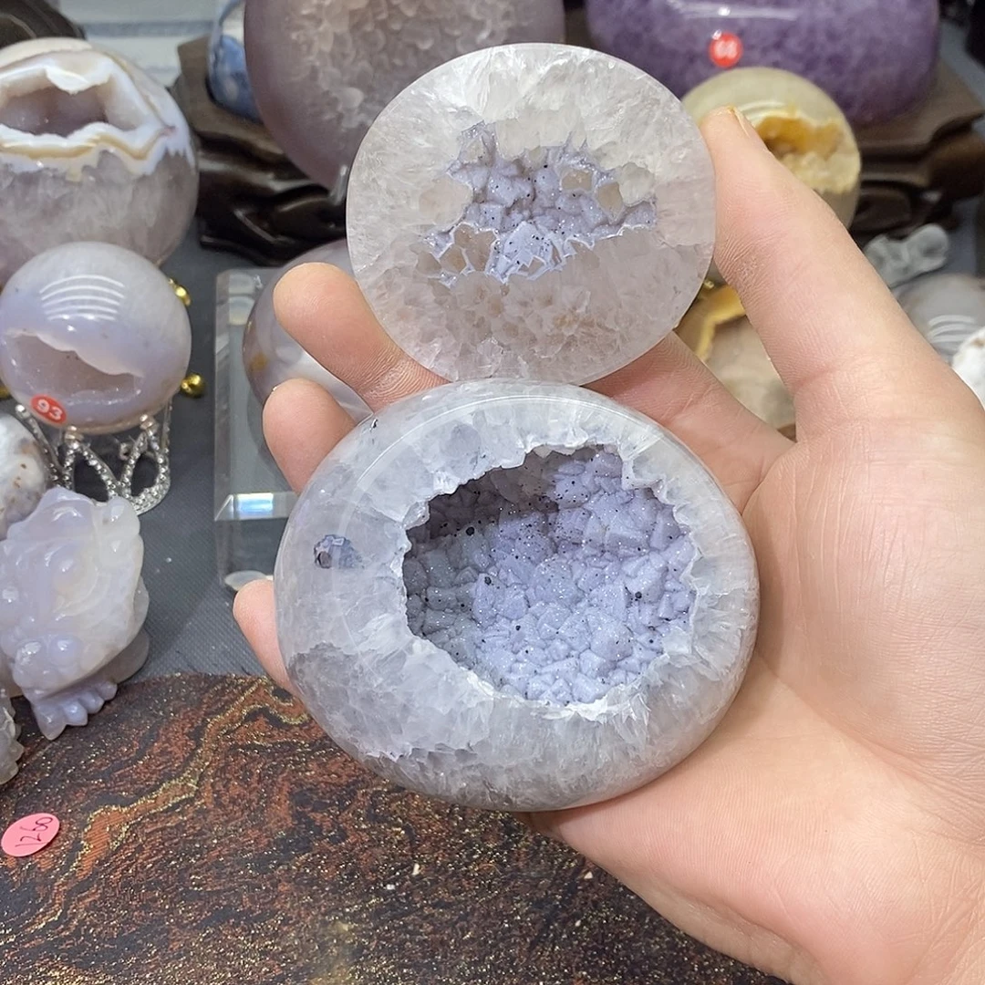 未镶嵌紫晶摆件聚宝盆