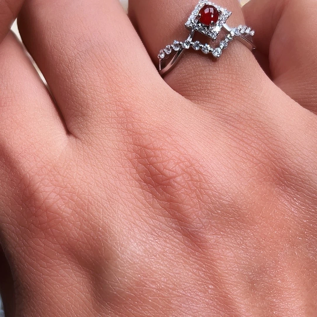 翡翠银S925镶嵌戒指缅甸天然A货翡翠戒指