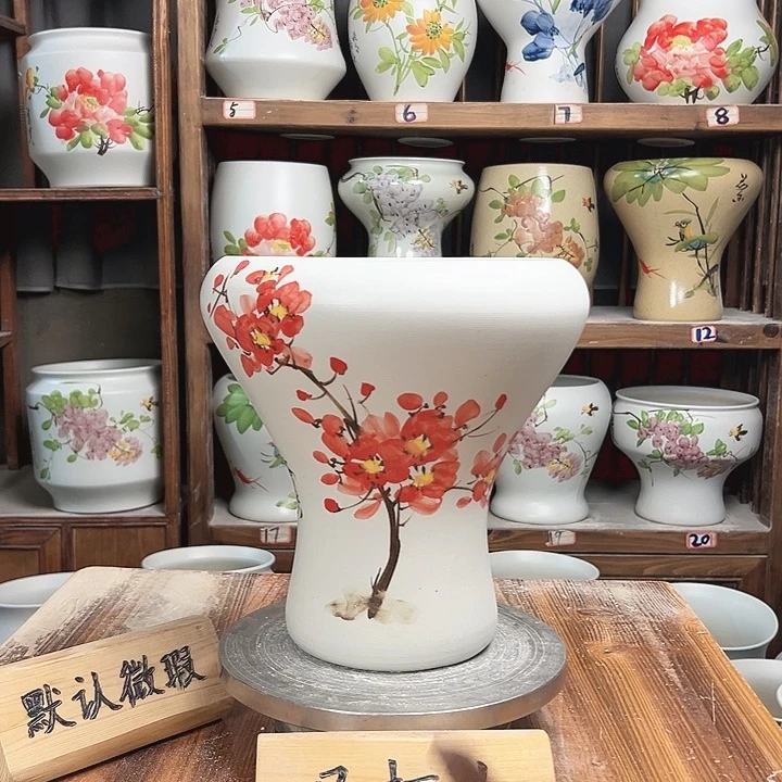 摆件火窝梅花款陶瓷陶瓷
