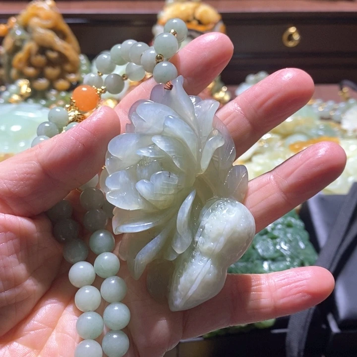 岫玉毛衣链未镶嵌