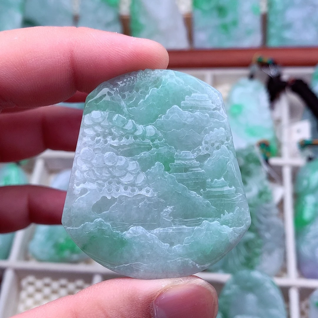 翡翠未镶嵌吊坠(不含链)