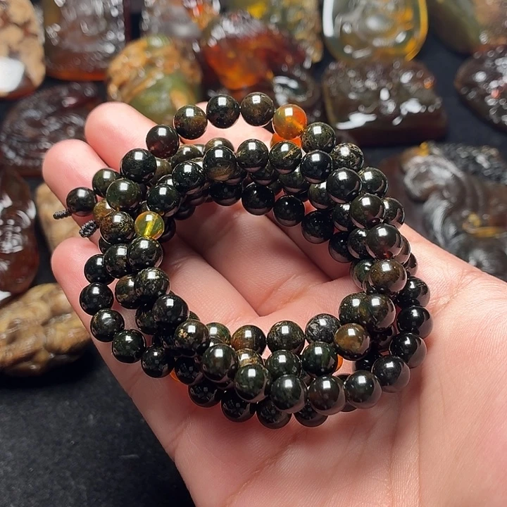 琥珀未镶嵌颈饰7➕海藻117