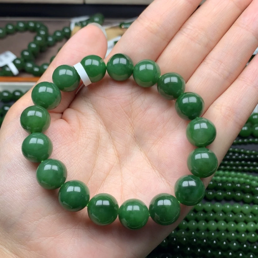 【闪购商品】手串未镶嵌和田玉（碧玉）柴*士12m