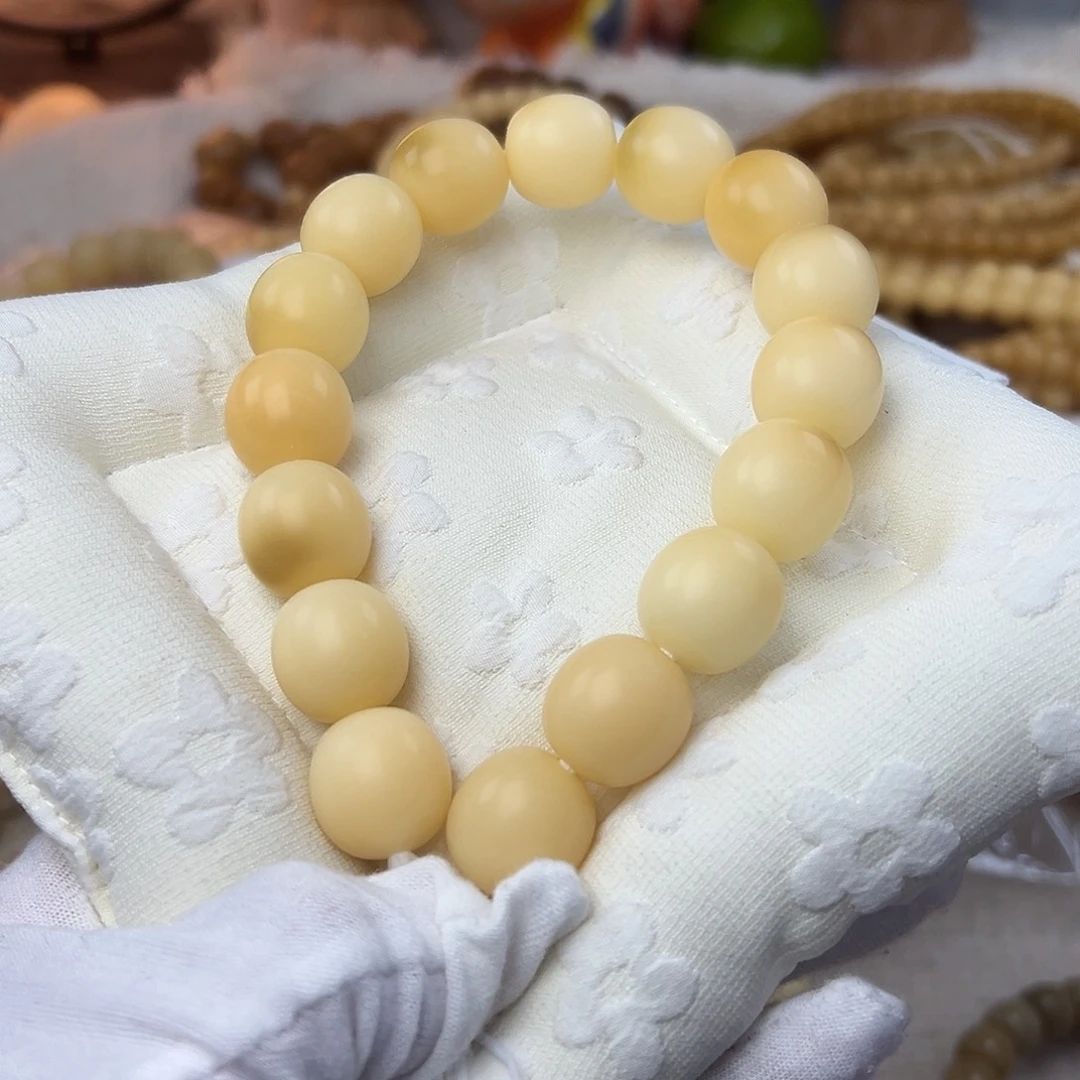 吊坠菩提根/象牙果16干磨微瑕加麂皮袋子081