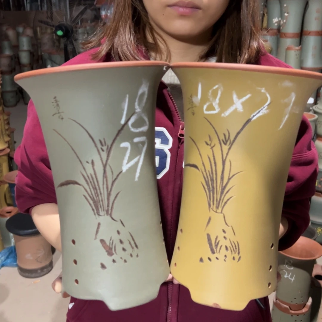 宜兴川阁紫砂花盆