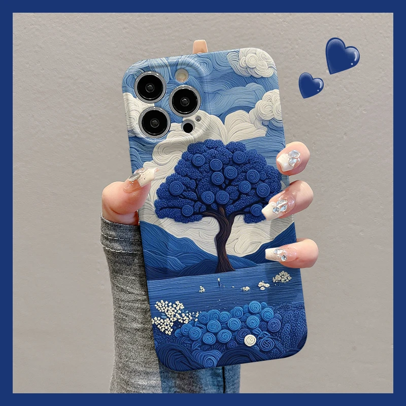 拼色玫瑰花朵适用苹果16pro手机壳网红男女款创意ins情侣轻奢高档